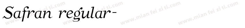 Safran regular字体转换